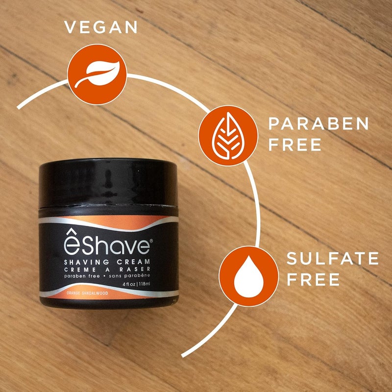 eShave Shaving Cream, Orange Sandalwood - 118 ml - Image 4